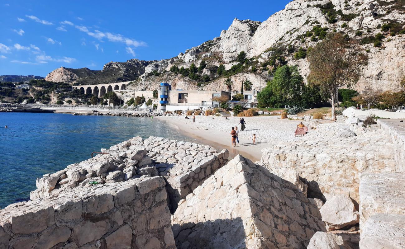 Plage de la Lave dans le parc balnéaire de Corbières, au nord de l'Estaque à Marseille